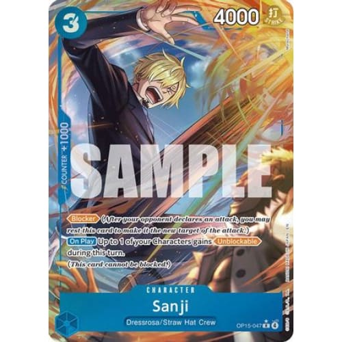 Sanji (OP15-047) (Alternate Art) OP15-047 R Adventure on Kami's Island  Foil