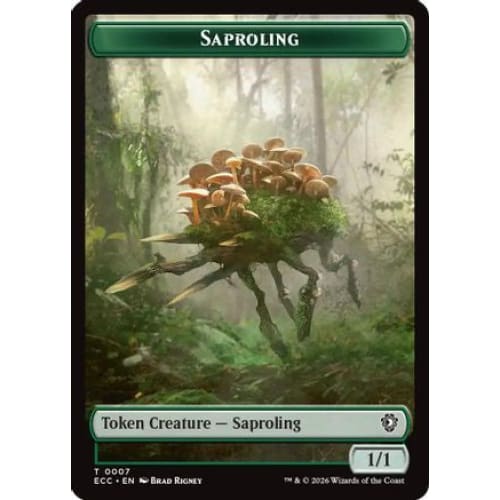 Saproling // Poison Counter Double-Sided Token (ECC-7 // 13)