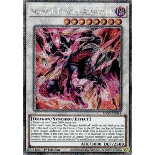 Scarred Dragon Archfiend (Platinum Secret Rare) - RA05-EN044 Platinum Secret Rare 1st Edition