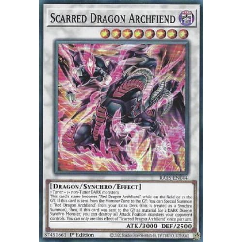 Scarred Dragon Archfiend - RA05-EN044 Super Rare 1st Edition