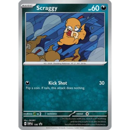 Scraggy - 186 (186) Promo Holofoil