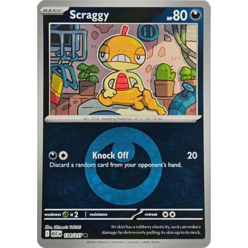 Scraggy (Energy Symbol Pattern) (134) Common Reverse Holofoil