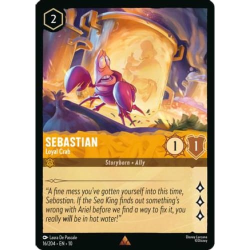 Sebastian - Loyal Crab (16/204) - Whispers in the Well Cold Foil
