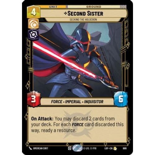 Second Sister - Seeking the Holocron (Foil) (686)  Foil