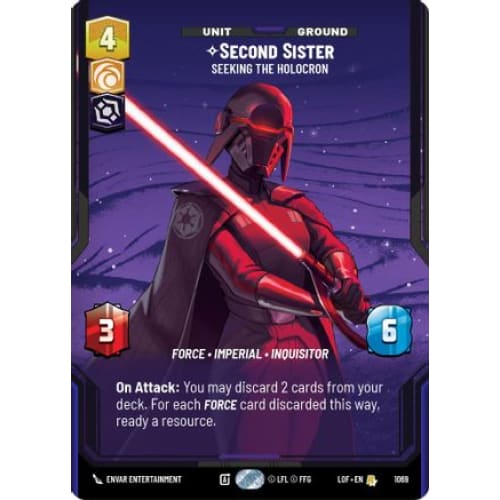 Second Sister - Seeking the Holocron (Prestige Foil) (1069)  Foil