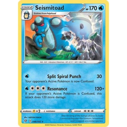 Seismitoad (46) Rare Classic