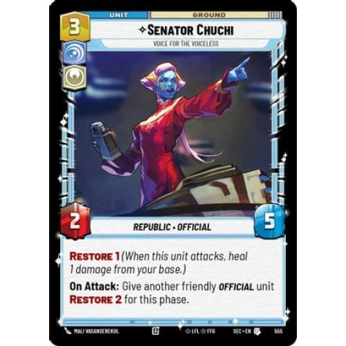 Senator Chuchi - Voice for the Voiceless (Foil) (555)  Foil