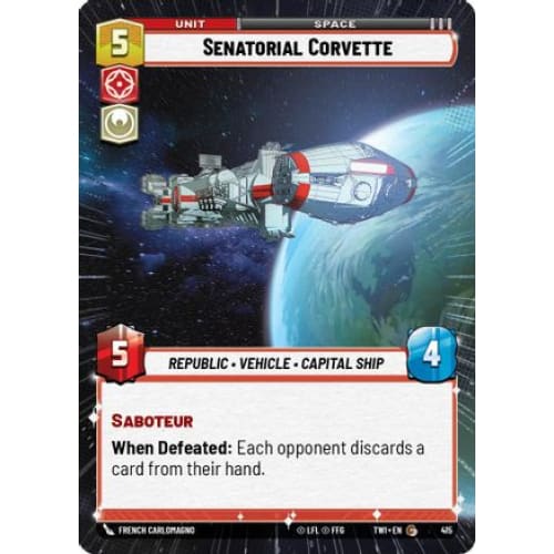 Senatorial Corvette (Hyperspace) (415)  Foil
