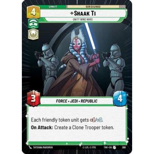Shaak Ti - Unity Wins Wars (Hyperspace) (366)  Foil