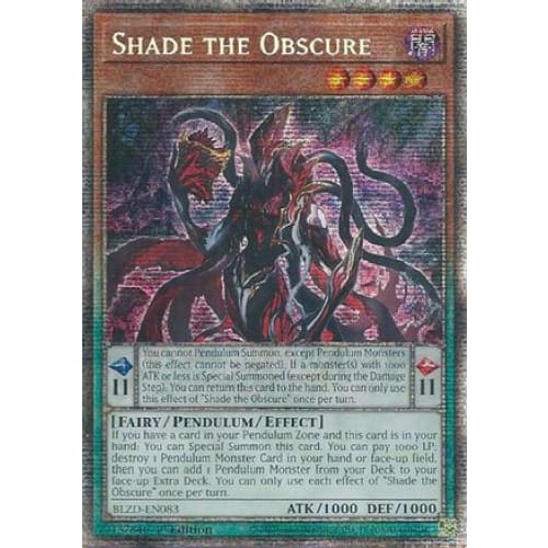 Shade the Obscure (Starlight Rare) - BLZD-EN083 Starlight Rare 1st Edition
