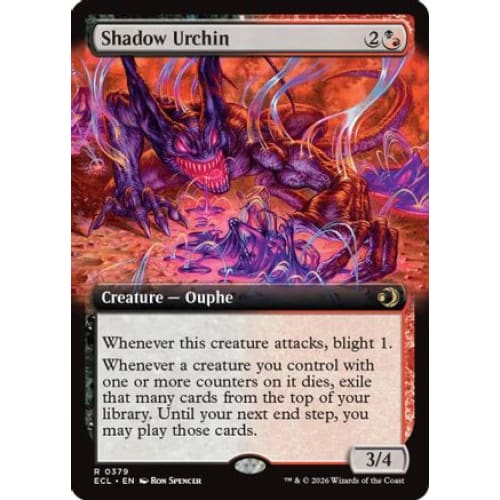 Shadow Urchin (Extended Art) (ECL-379) Foil