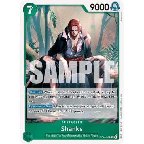 Shanks OP14-027 R The Azure Sea's Seven  Foil