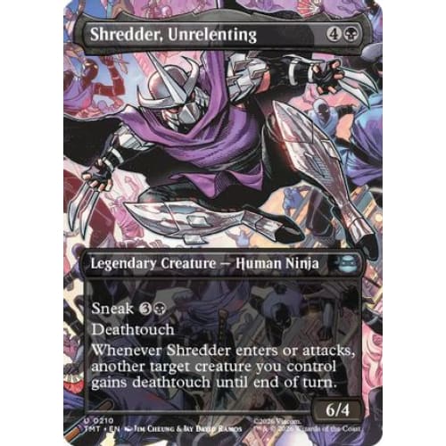 Shredder, Unrelenting (Borderless) (TMT-210)