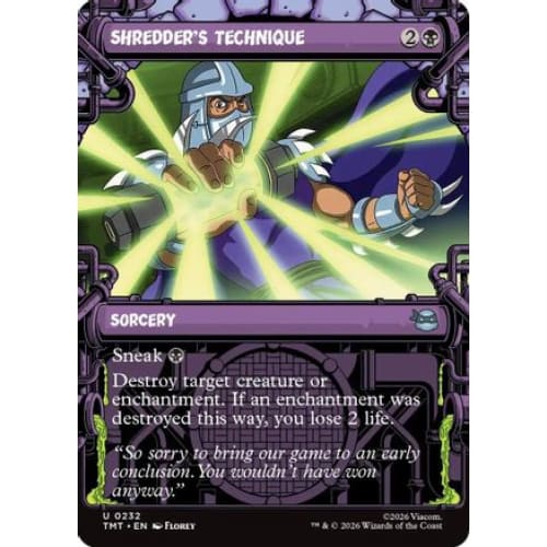 Shredder's Technique (Showcase) (TMT-232) Foil