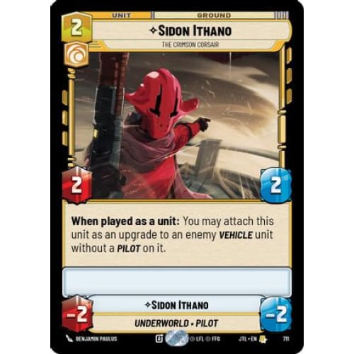 Sidon Ithano - The Crimson Corsair (Foil) (711)  Foil