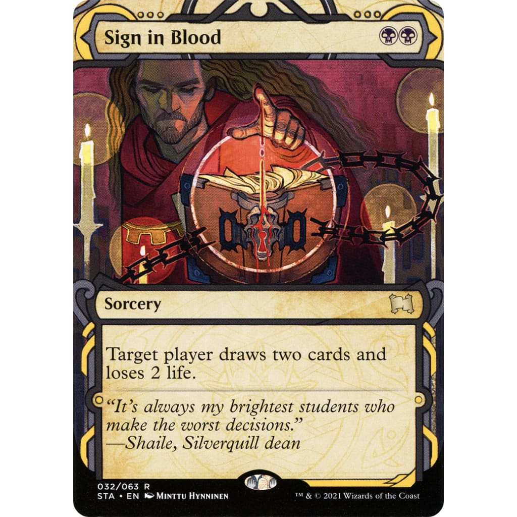 Sign in Blood (STA-032): (Showcase) (Borderless)