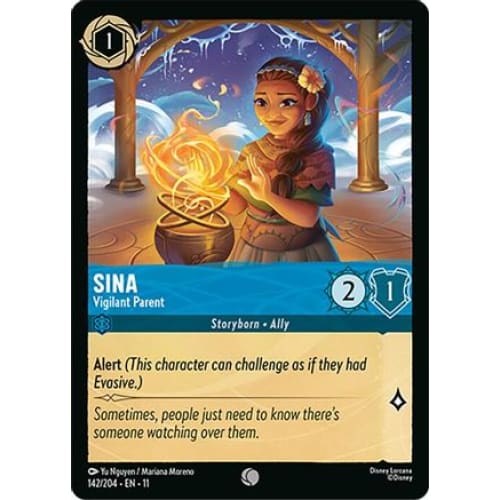 Sina - Vigilant Parent (142/204) - Winterspell Cold Foil