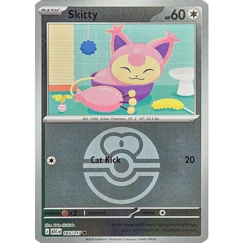 Skitty (Love Ball) (165) Common Reverse Holofoil