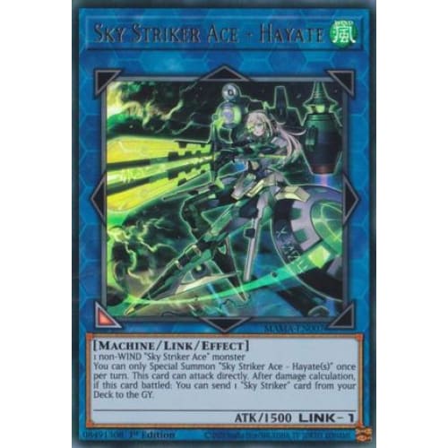 Sky Striker Ace - Hayate - MAMA-EN007 Ultra Rare 1st Edition