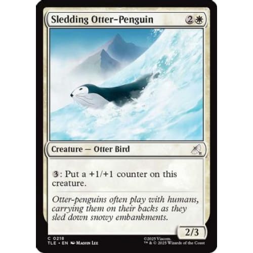 Sledding Otter-Penguin (0218) (TLE-218)