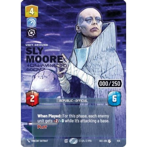 Sly Moore - Witness to Power (Serialized) (1131)  Foil