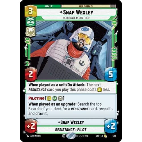 Snap Wexley - Resistance Recon Flier (Foil) (596)  Foil