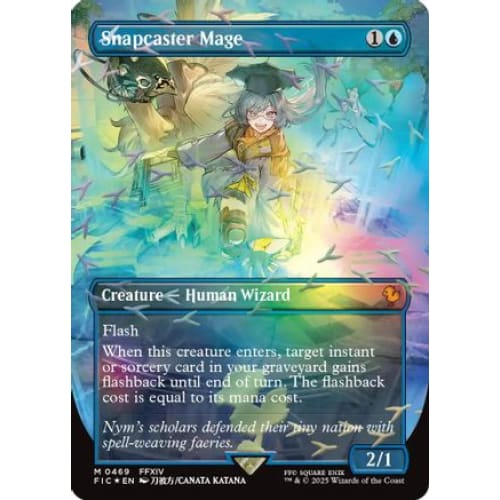 Snapcaster Mage (Borderless) (Chocobo Track Foil) (FIC-469) Foil