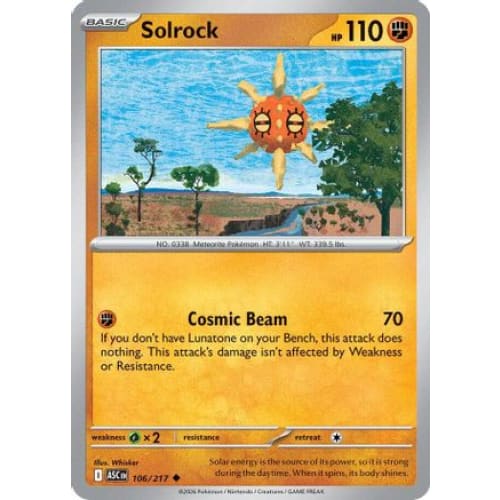 Solrock (106) Uncommon