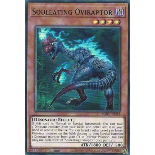 Souleating Oviraptor - RA05-EN011 Super Rare 1st Edition
