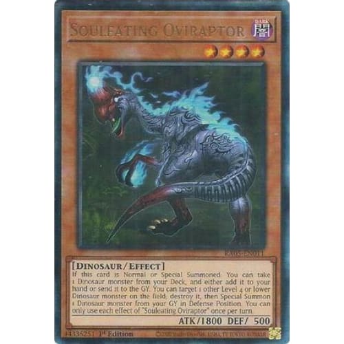 Souleating Oviraptor (Ultimate Rare) - RA05-EN011 Ultimate Rare 1st Edition
