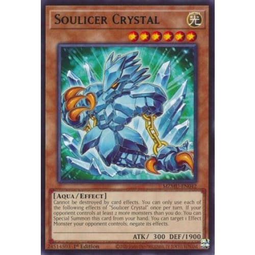 Soulicer Crystal - MZMU-EN042 Rare 1st Edition