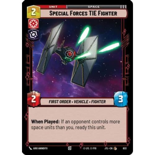 Special Forces TIE Fighter (Foil) (633)  Foil