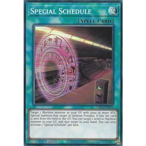 Special Schedule - RA05-EN060 Super Rare 1st Edition