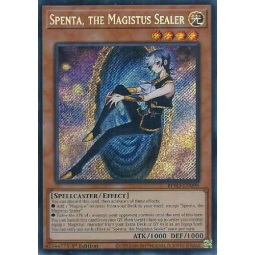Spenta, the Magistus Sealer - BPRO-EN098 Secret Rare 1st Edition