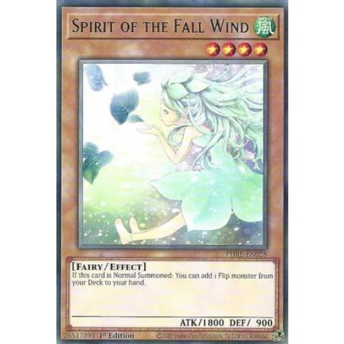 Spirit of the Fall Wind - PHRE-EN028 Rare 1st Edition