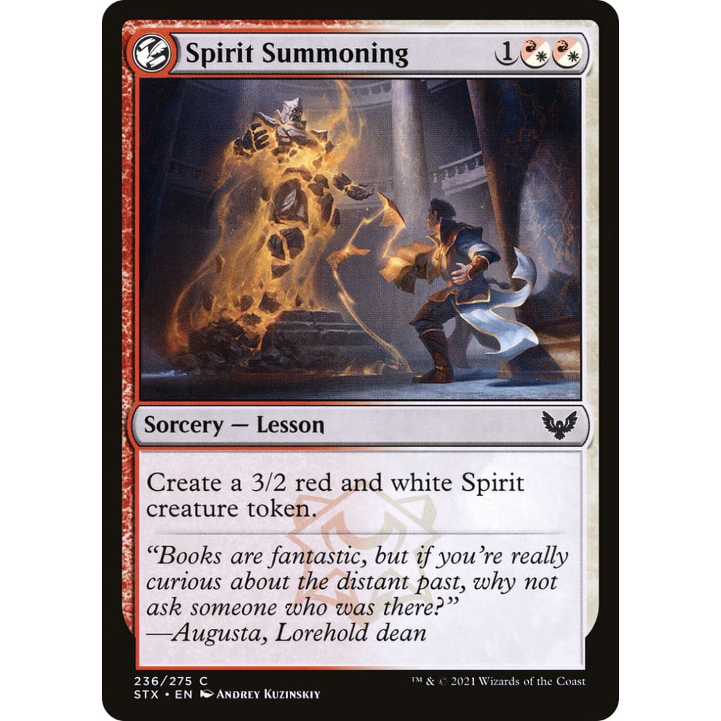 Spirit Summoning (STX-236): (lesson) Foil