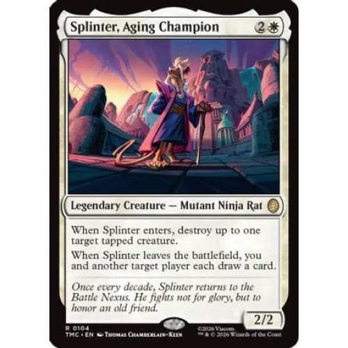 Splinter, Aging Champion (TMC-104) Foil