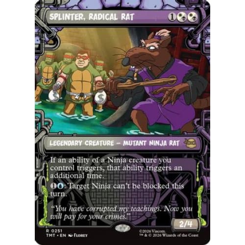 Splinter, Radical Rat (Showcase) (TMT-251)