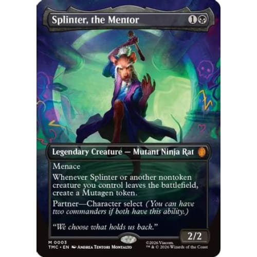 Splinter, the Mentor (0003) (Borderless) (TMC-003)