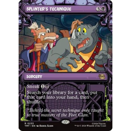 Splinter's Technique (Showcase) (TMT-233) Foil