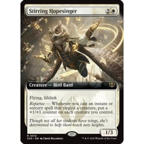 Stirring Hopesinger (Extended Art) (SOS-314) Foil