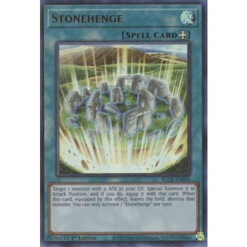 Stonehenge - BLCR-EN024 Ultra Rare 1st Edition