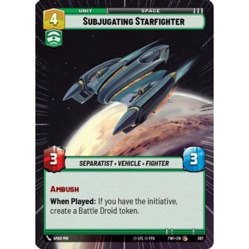 Subjugating Starfighter (Hyperspace) (382)  Foil