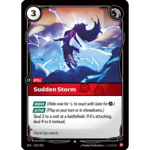 Sudden Storm (017/221) - Spiritforged Foil