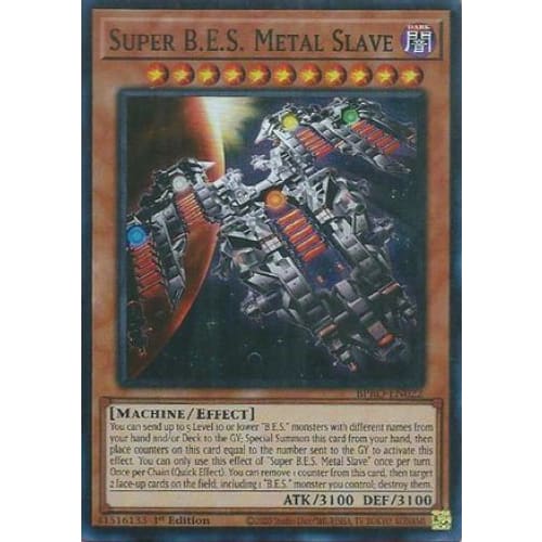 Super B.E.S. Metal Slave - BPRO-EN022 Super Rare 1st Edition