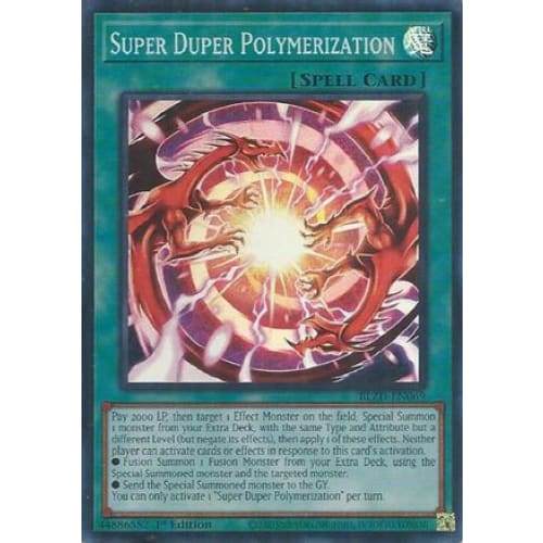 Super Duper Polymerization - BLZD-EN069 Super Rare 1st Edition
