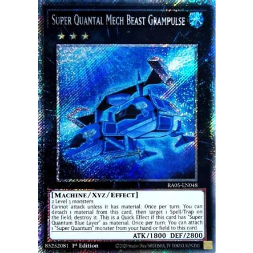 Super Quantal Mech Beast Grampulse (Platinum Secret Rare) - RA05-EN048 Platinum Secret Rare 1st Edition