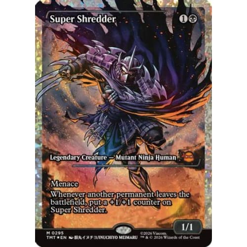 Super Shredder (Showcase) (Fracture Foil) (TMT-295) Foil
