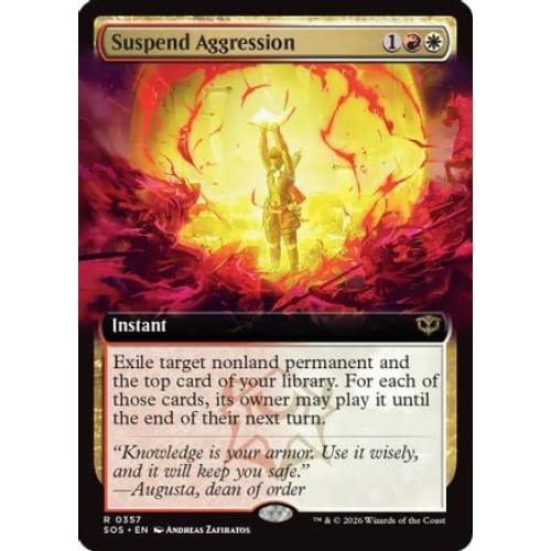 Suspend Aggression (Extended Art) (SOS-357) Foil
