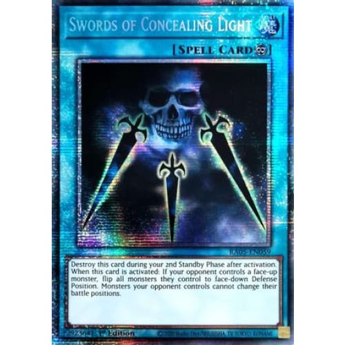Swords of Concealing Light (Starlight Rare) - RA05-EN059 Starlight Rare 1st Edition